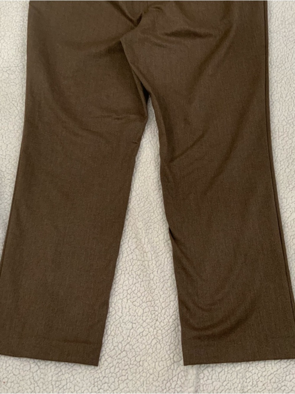 Talbots Petites Elastic Waist Pull On Pants 16P Stretch Brown Office To Casual - Picture 11 of 13
